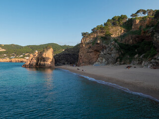 nudist beach on the costa brava in the town of begur