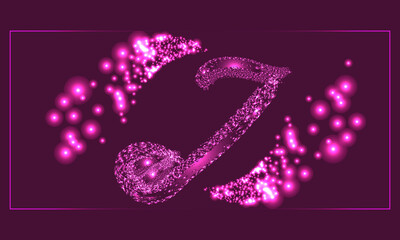 Music notes with light color background design