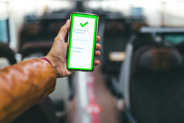 Green pass sul treno