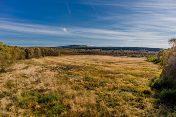 Fototapeta premium Unterwegs im Nationalpark Rhön und seinen herbstlichen Ambiente - Hessen