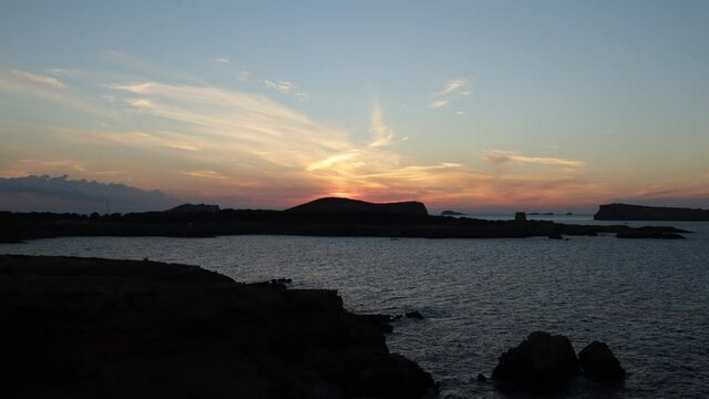 Sunset Timelapse Cap Cala Bassa (Ibiza, Spain)