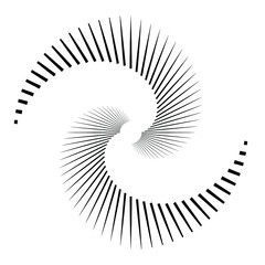 Rotating speed Lines in Spiral Form for comic books . fireworks Explosion background . Vector Illustration . Starburst
 round Logo . Spiral Design element . Abstract Geometric star rays . Sunburst .