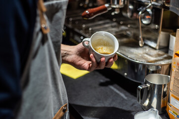 Barista Cafe Making Coffee Preparation Service Concept