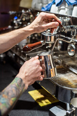 Making coffee. The professional coffee machines are usually going to be able to make a few cups of coffee at the same time.