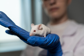 testing drugs and vaccine on mice.