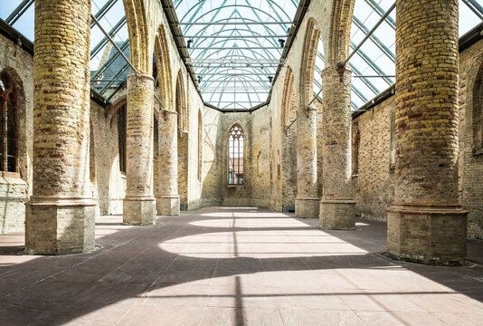 Ruin of the Broerekerk in Bolsward, The Netherlands