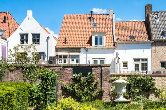 Historische stadsmoestuin Markiezenhof in Bergen op Zoom, Noord-Brabant province, The Netherlands