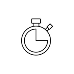 stopwatch icon, stop vector, watch illustration