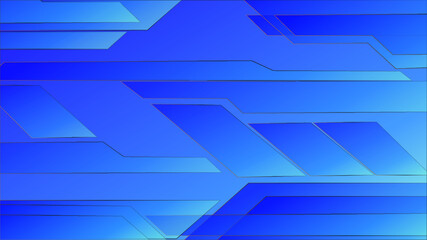 Abstract Blue Background with Triangles