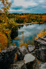 karelia autumn russia forest woods