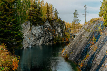 karelia autumn russia forest woods