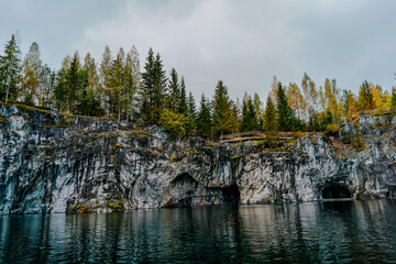 karelia autumn russia forest woods