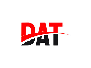 DAT Letter Initial Logo Design Vector Illustration