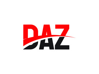 DAZ Letter Initial Logo Design Vector Illustration