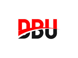 DBU Letter Initial Logo Design Vector Illustration