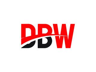 DBW Letter Initial Logo Design Vector Illustration
