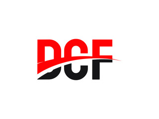 DCF Letter Initial Logo Design Vector Illustration
