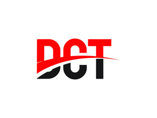DCT Letter Initial Logo Design Vector Illustration