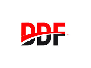DDF Letter Initial Logo Design Vector Illustration