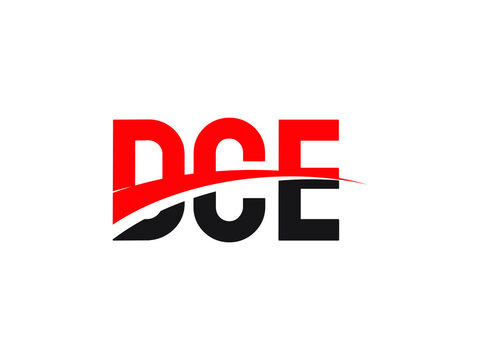 DCE Letter Initial Logo Design Vector Illustration