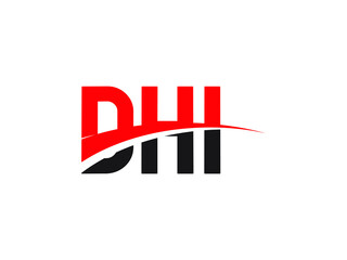 DHI Letter Initial Logo Design Vector Illustration