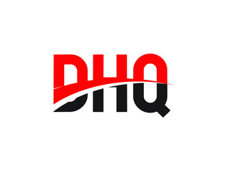 DHQ Letter Initial Logo Design Vector Illustration