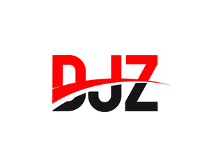 DJZ Letter Initial Logo Design Vector Illustration