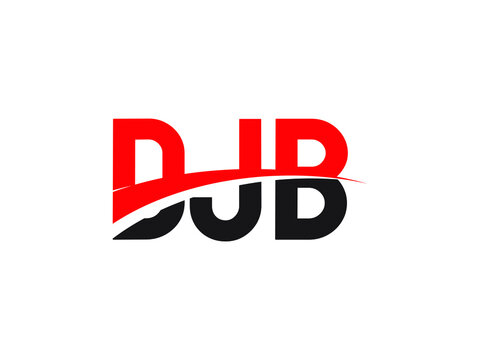 DJB Letter Initial Logo Design Vector Illustration