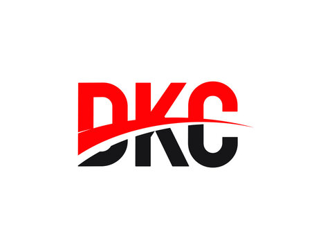 DKC Letter Initial Logo Design Vector Illustration
