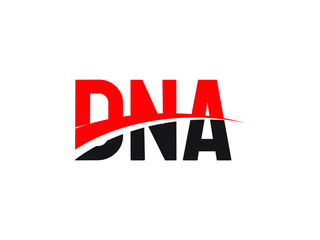 DNA Letter Initial Logo Design Vector Illustration