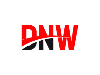 DNW Letter Initial Logo Design Vector Illustration