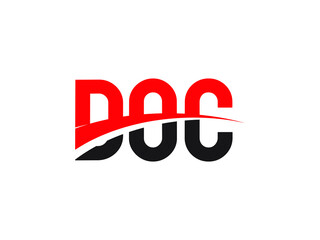 DOC Letter Initial Logo Design Vector Illustration