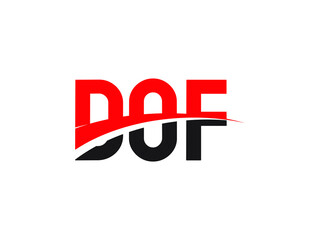 DOF Letter Initial Logo Design Vector Illustration
