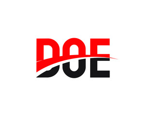 DOE Letter Initial Logo Design Vector Illustration