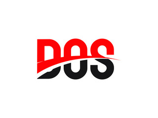 DOS Letter Initial Logo Design Vector Illustration