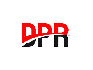 DPR Letter Initial Logo Design Vector Illustration
