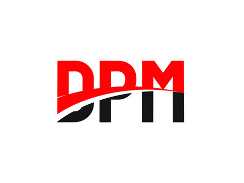 DPM Letter Initial Logo Design Vector Illustration