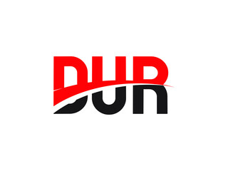 DUR Letter Initial Logo Design Vector Illustration