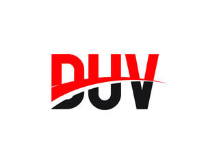 DUV Letter Initial Logo Design Vector Illustration