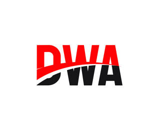 DWA Letter Initial Logo Design Vector Illustration