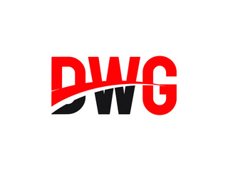 DWG Letter Initial Logo Design Vector Illustration