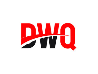 DWQ Letter Initial Logo Design Vector Illustration