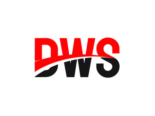DWS Letter Initial Logo Design Vector Illustration