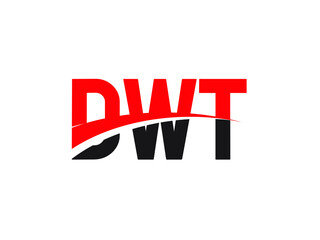 DWT Letter Initial Logo Design Vector Illustration