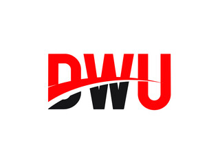 DWU Letter Initial Logo Design Vector Illustration
