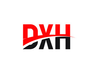 DXH Letter Initial Logo Design Vector Illustration