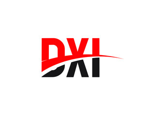 DXI Letter Initial Logo Design Vector Illustration