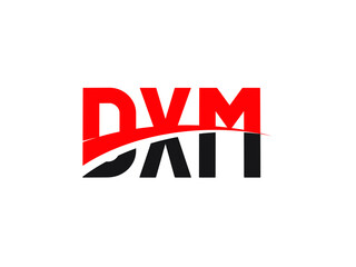 DXM Letter Initial Logo Design Vector Illustration