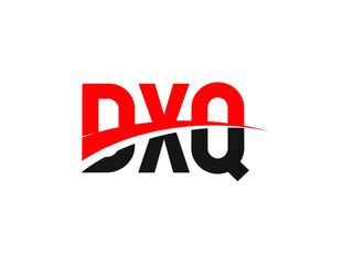DXQ Letter Initial Logo Design Vector Illustration