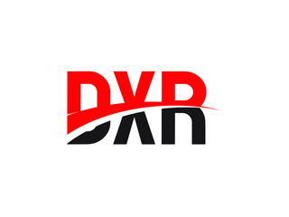 DXR Letter Initial Logo Design Vector Illustration